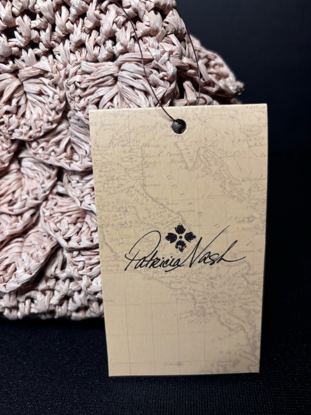 Patricia Nash Laureana Natural Scalloped Raffia Kiss Lock Handbag Boho  NWT - Picture 12 of 14